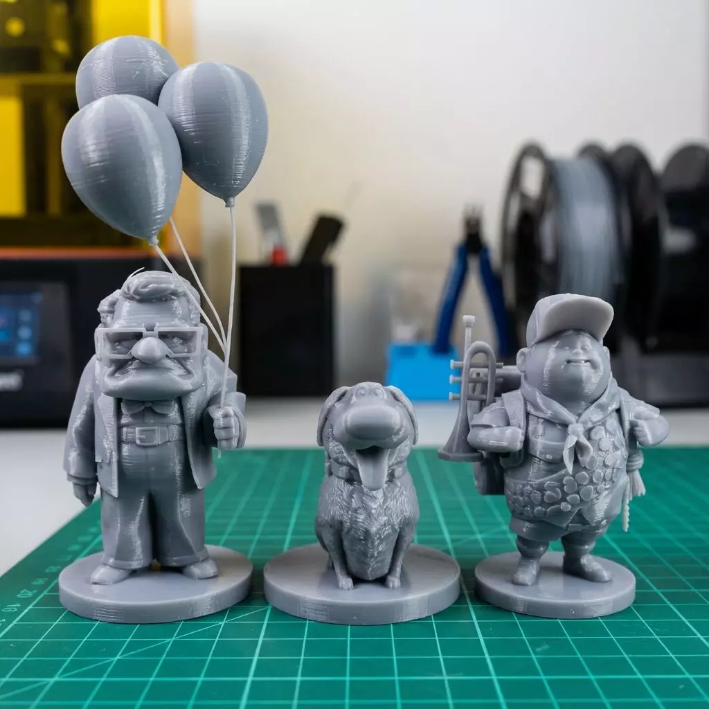 UP Collection STL Models Carl with Balloons Russell Dug 3D print model