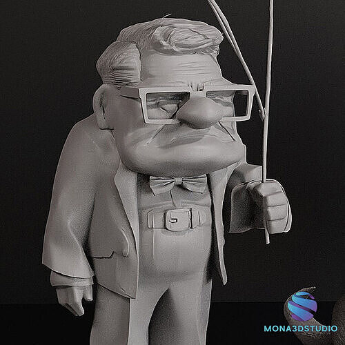 UP Collection   STL Models Carl with Balloons  Russell Dug  3D print model