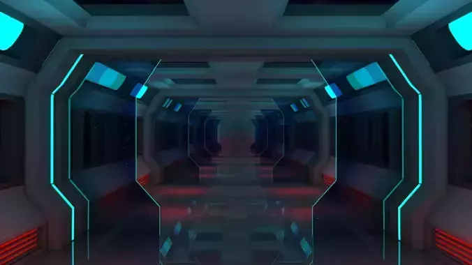 Sci Fi Corridor 3D model