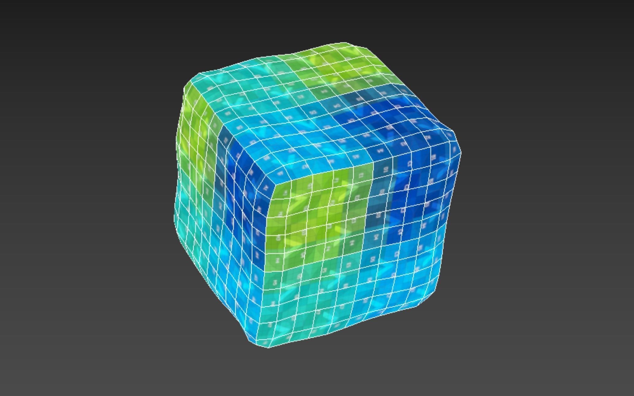 Ice cube 3D model_2