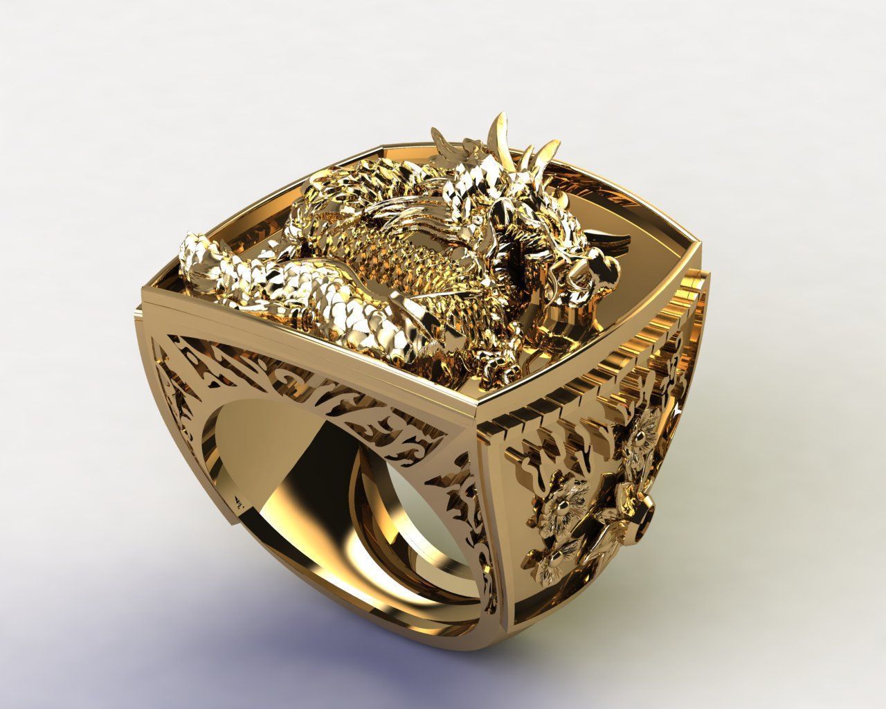dragon ring 01 h complete 3D print model_3