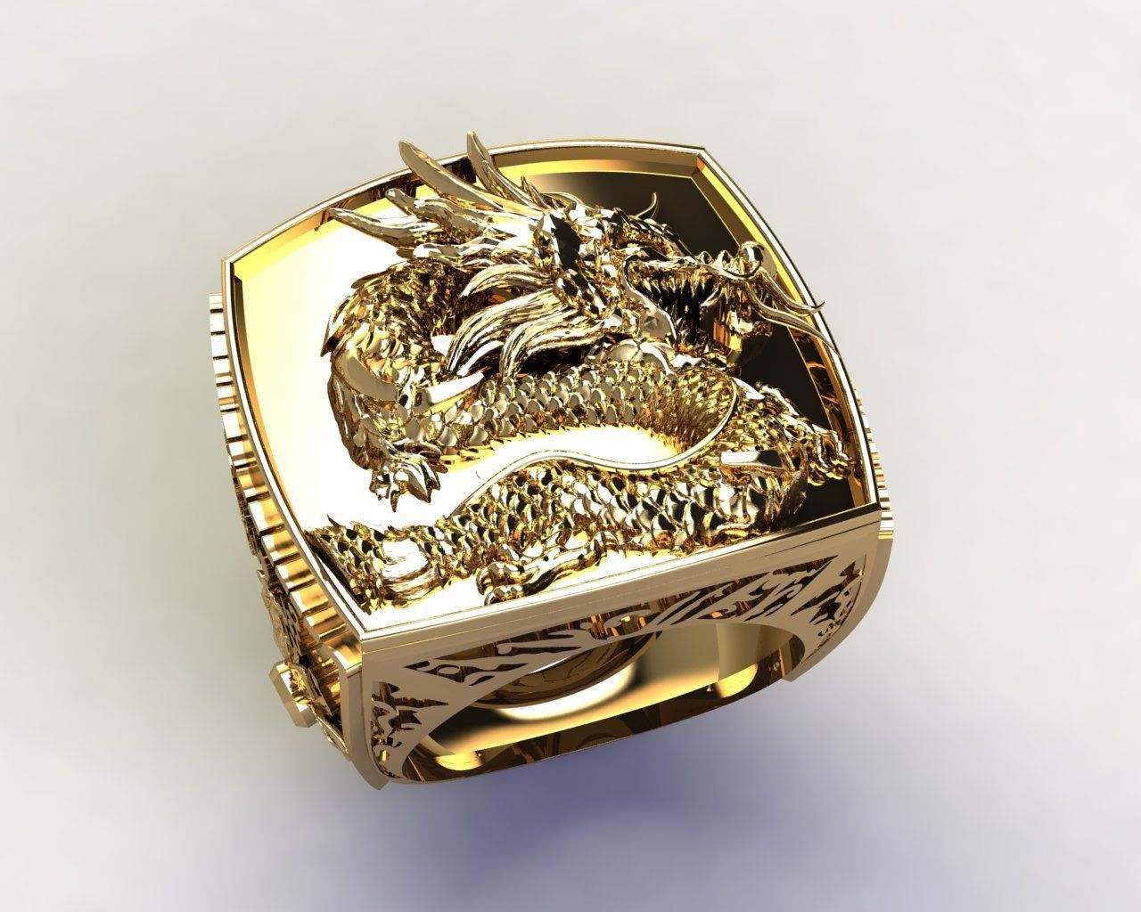 dragon ring 01 h complete 3D print model_1
