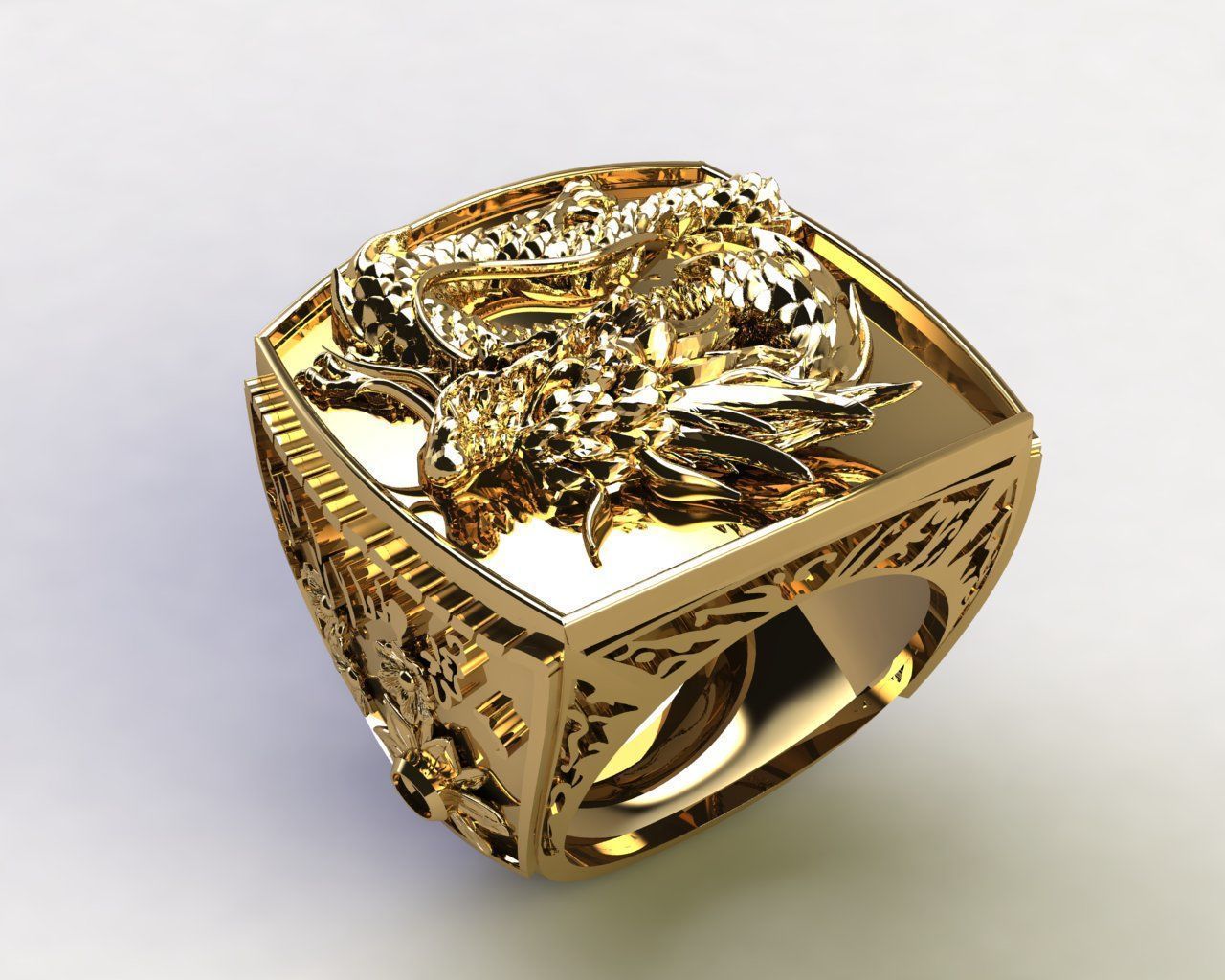 dragon ring 01 h complete 3D print model_4