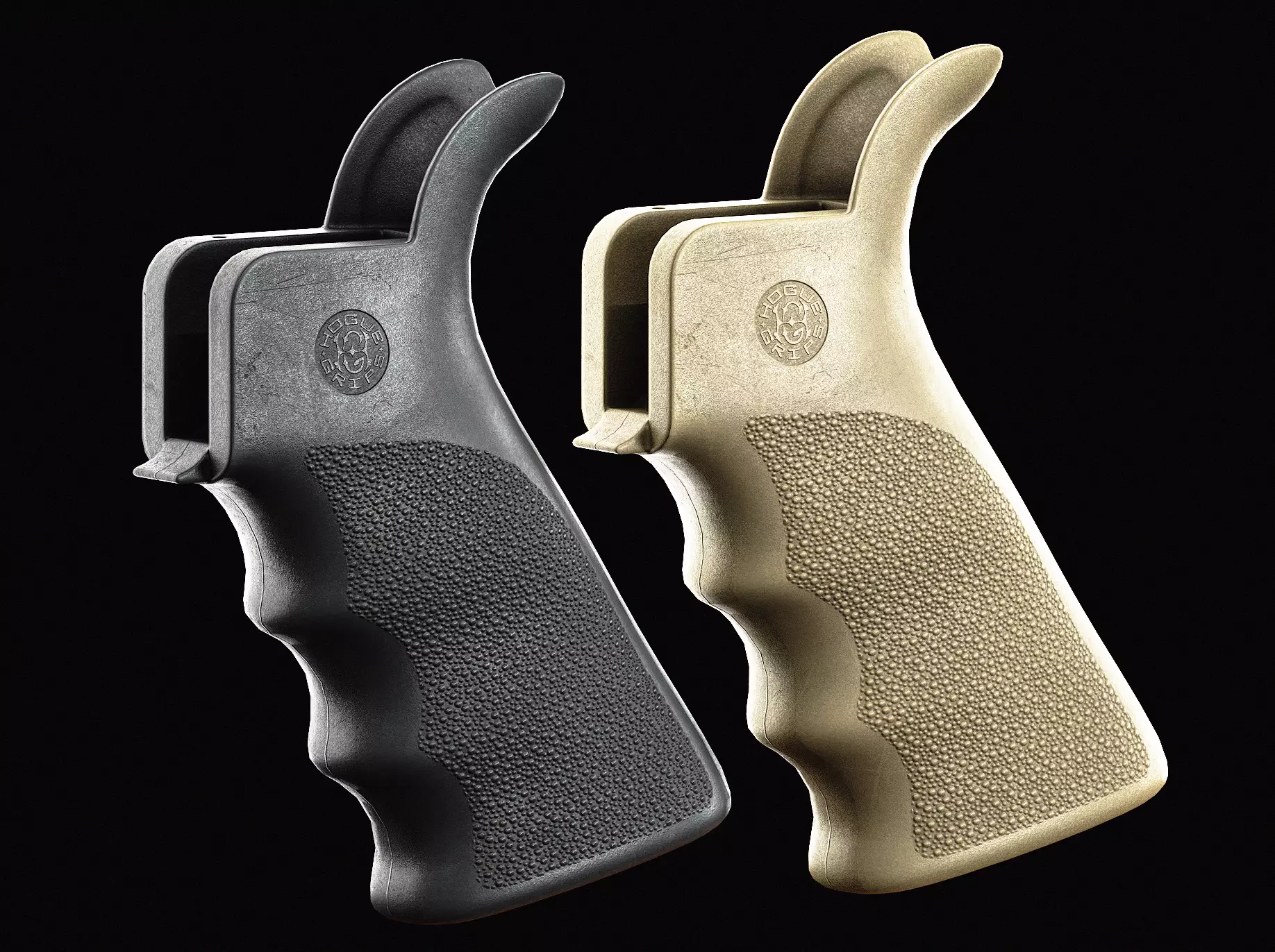 Hogue Overmolded AR Grip Low-poly 3D model_0