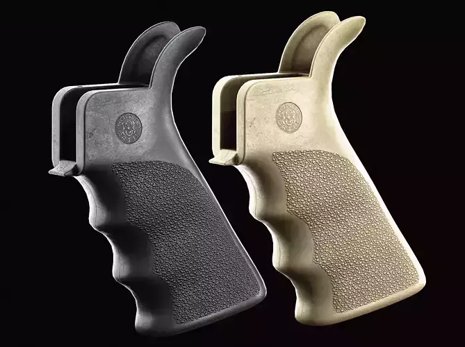 Hogue Overmolded AR Grip Low-poly 3D model
