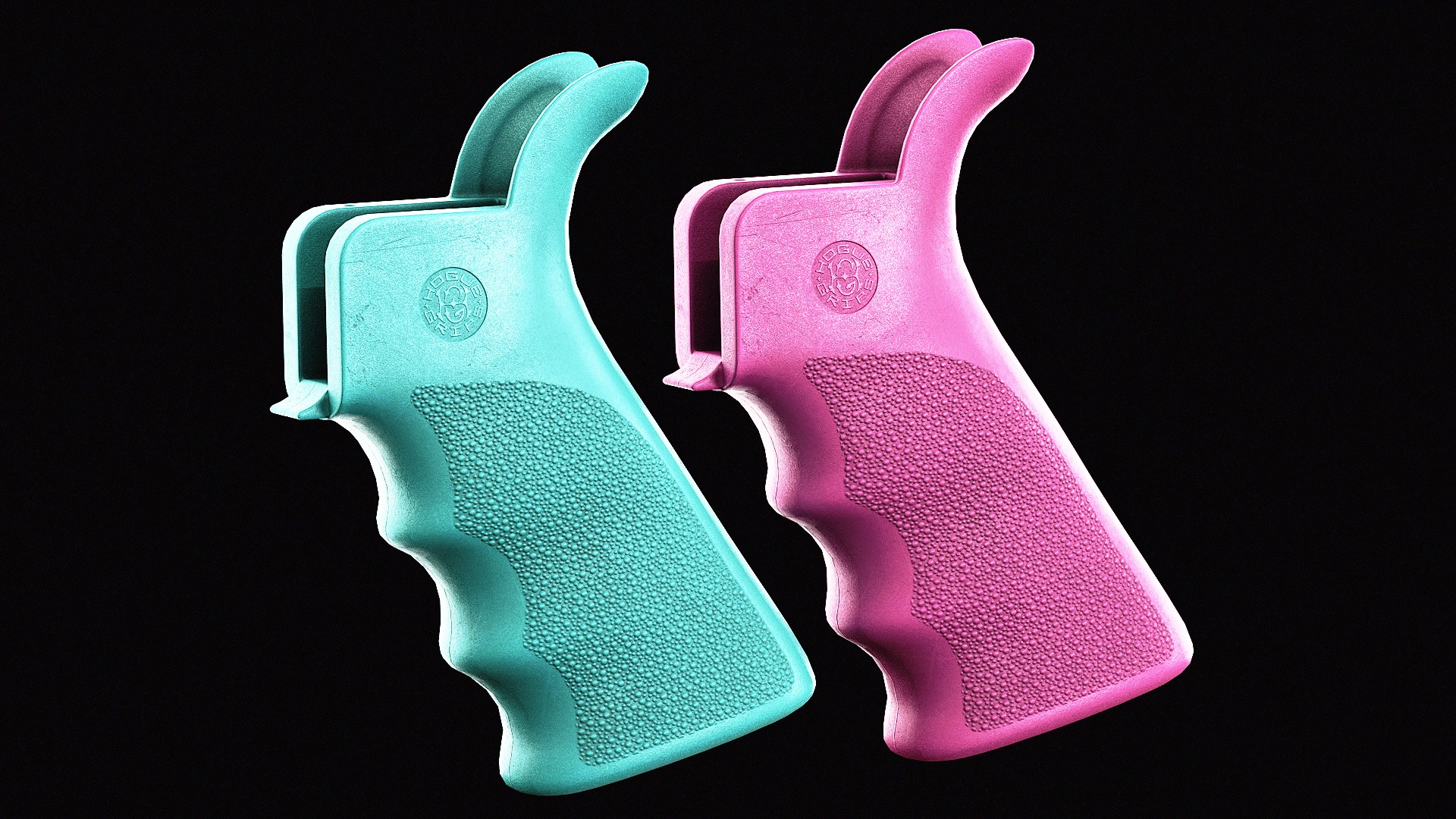 Hogue Overmolded AR Grip Low-poly 3D model_5