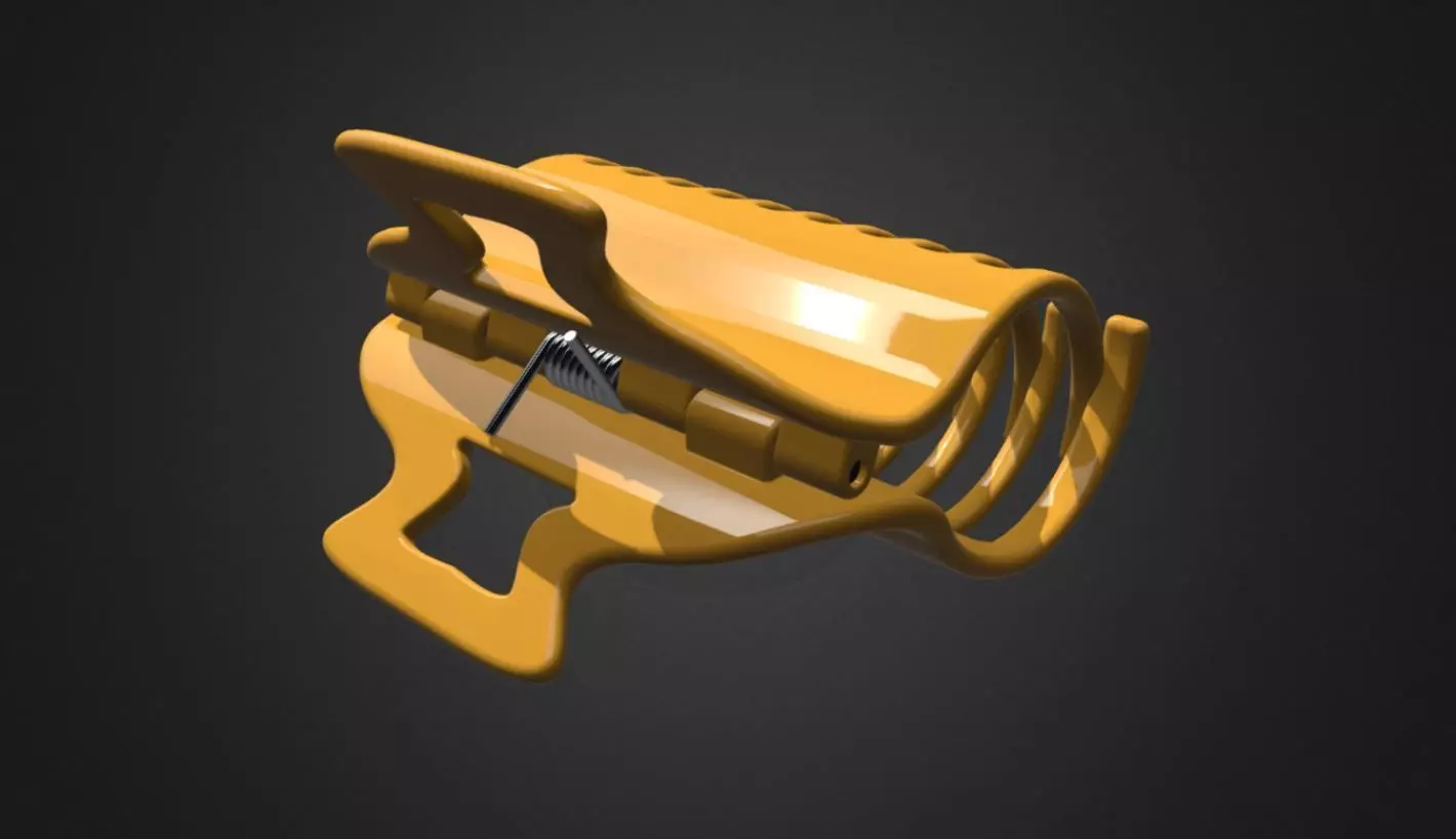 Hair clip 3D model_0