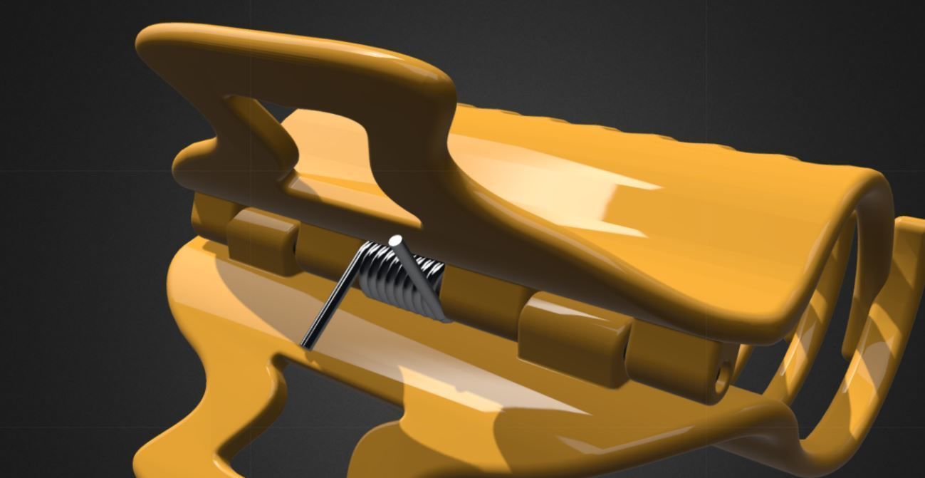 Hair clip 3D model_5