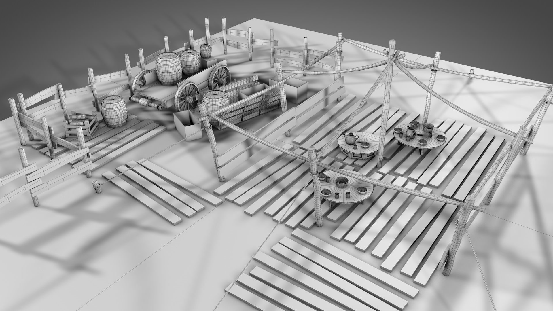 Traditional Nomad Tent v2 3D model_15