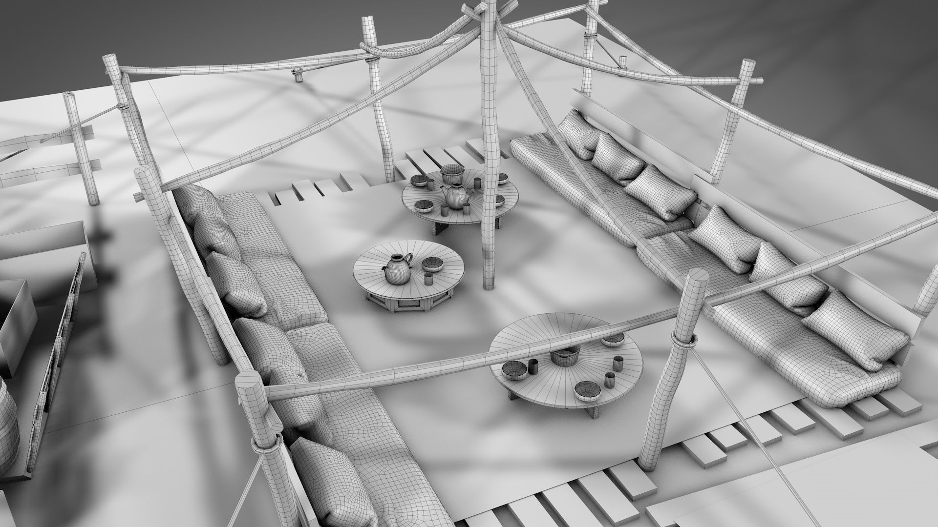 Traditional Nomad Tent v2 3D model_17