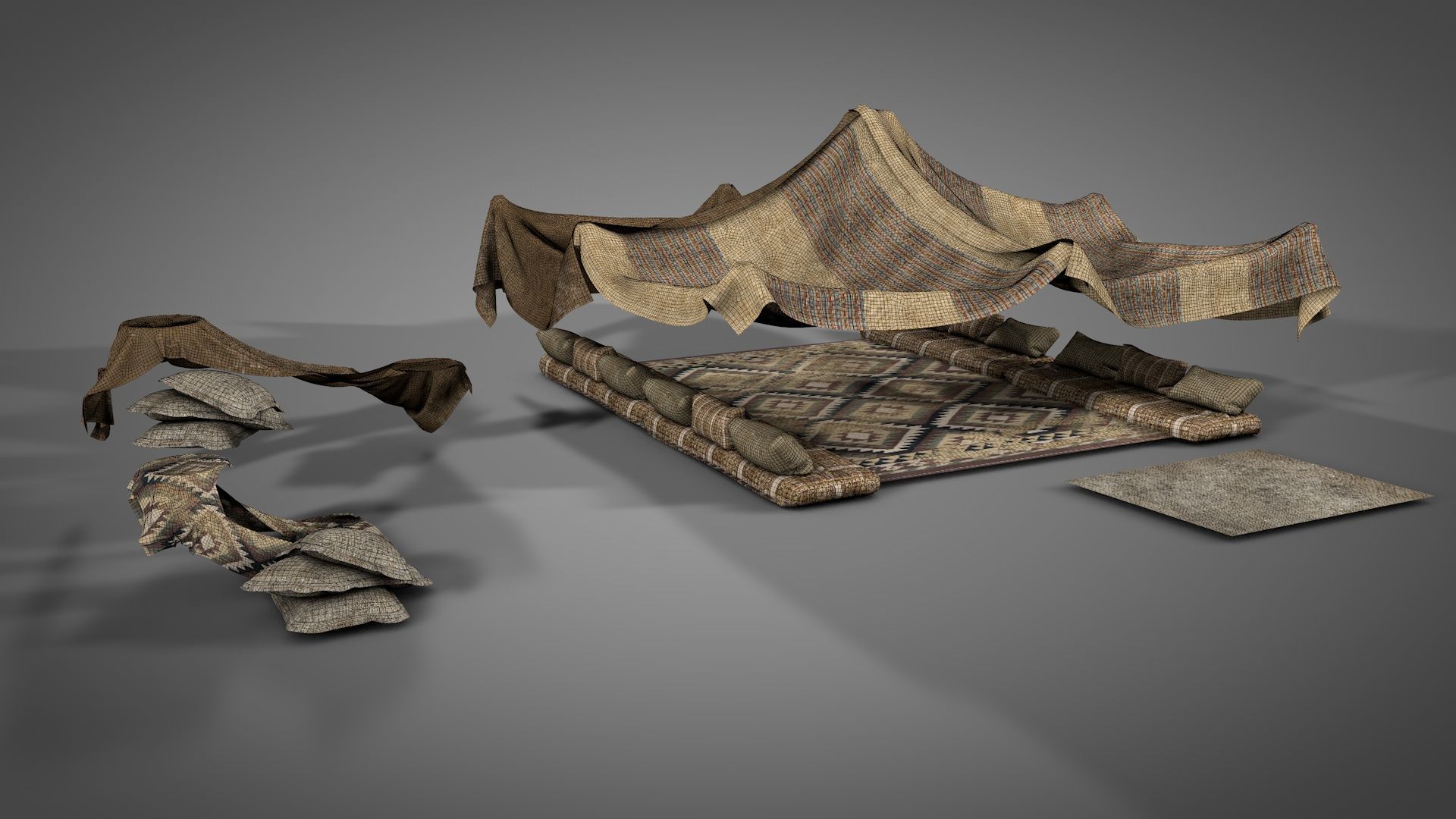 Traditional Nomad Tent v2 3D model_18