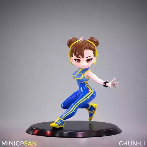 Mini Chun Li Alpha Outfit 02 - Street Fighter Game Figure