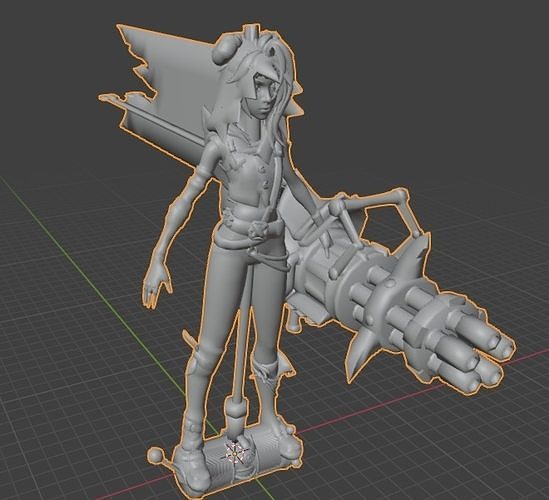 jinx and powder 3D model