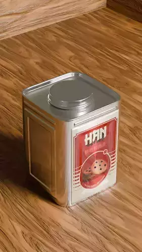 Vintage Snack Tin Box for Branded snacks