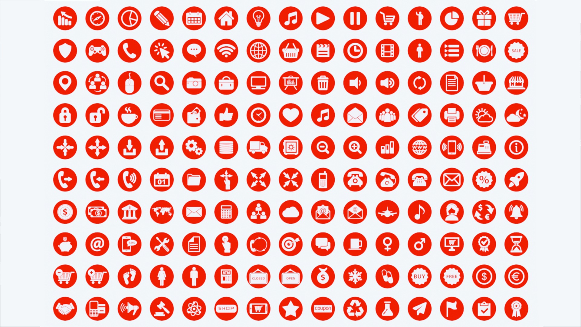 150 Useful Simple Icons 3D model_2
