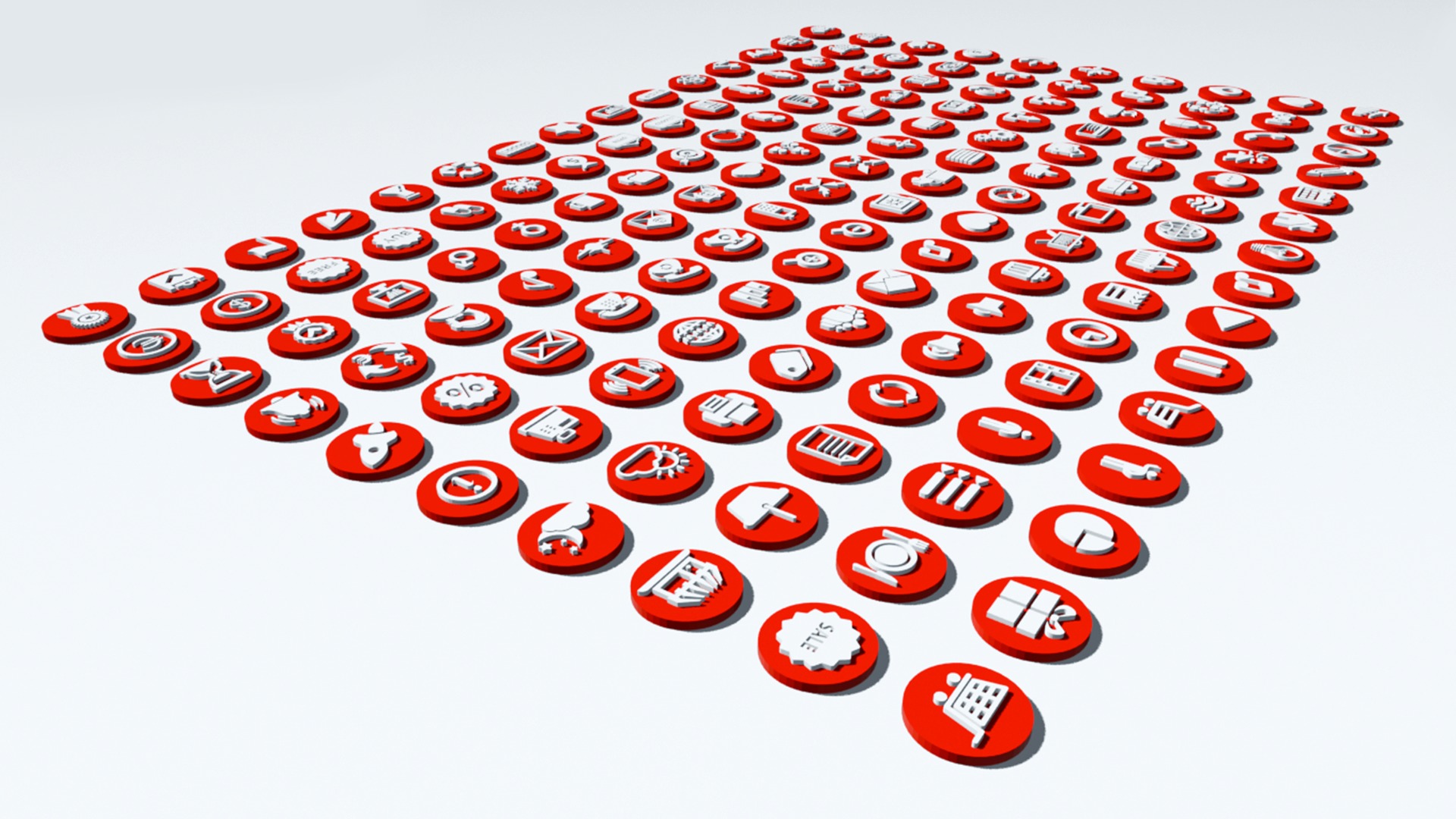 150 Useful Simple Icons 3D model_4