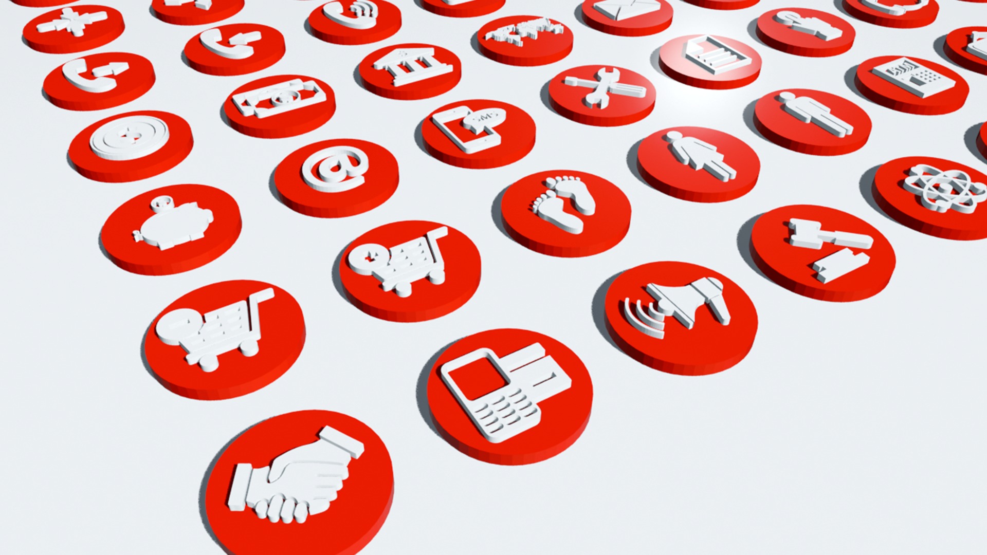 150 Useful Simple Icons 3D model_6