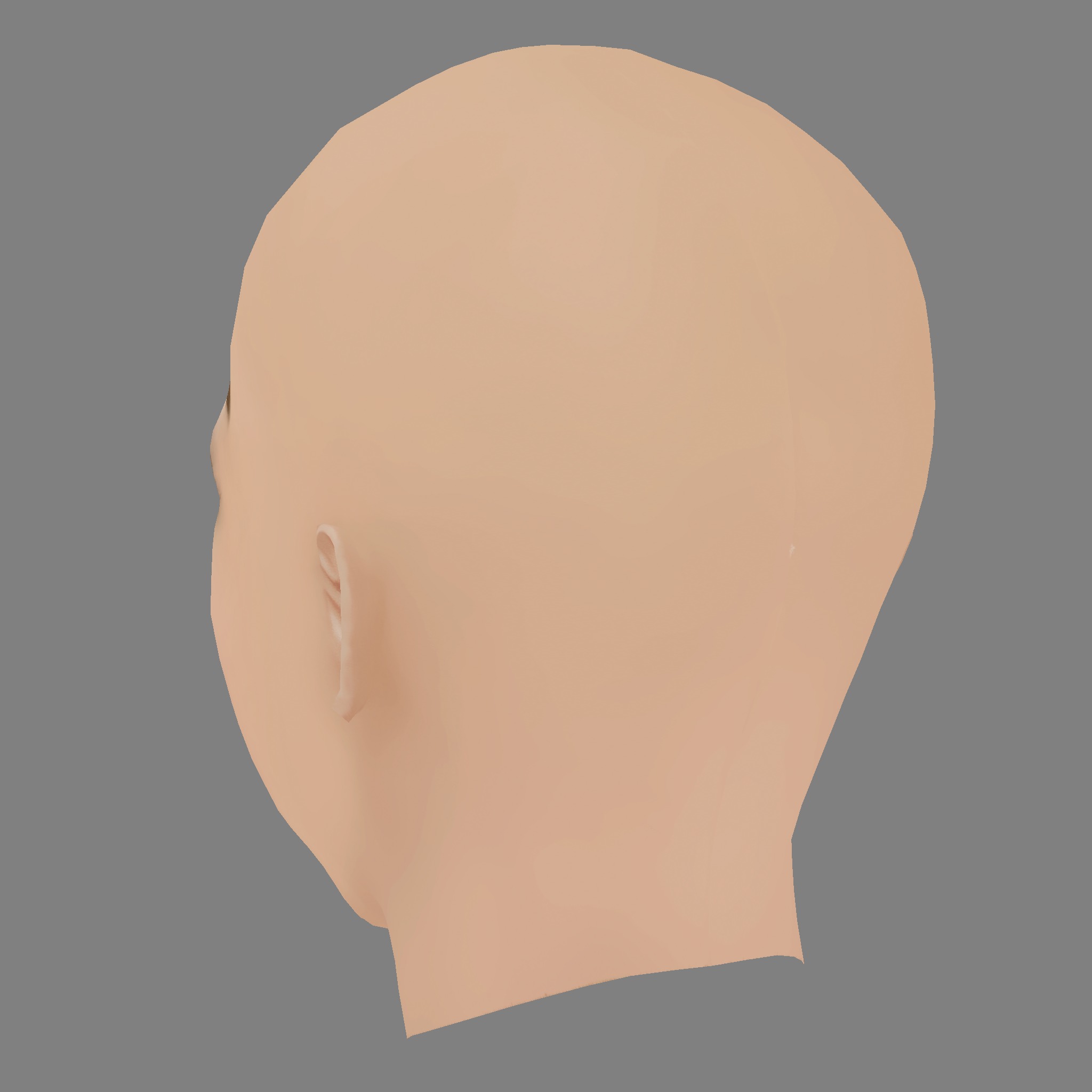 Britney Spears Head - No Hair - Low poly head for game Low-poly 3D model_4