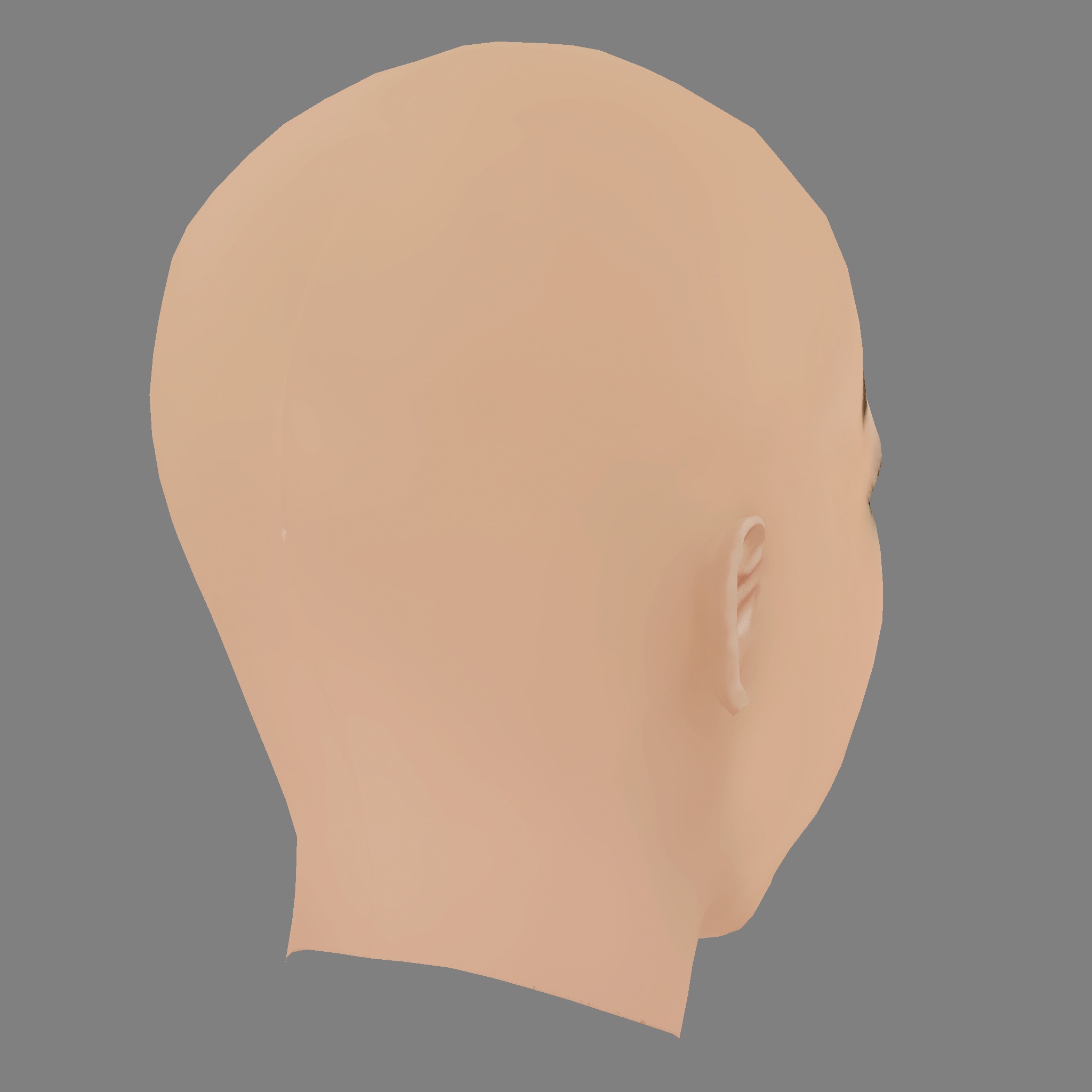 Britney Spears Head - No Hair - Low poly head for game Low-poly 3D model_5