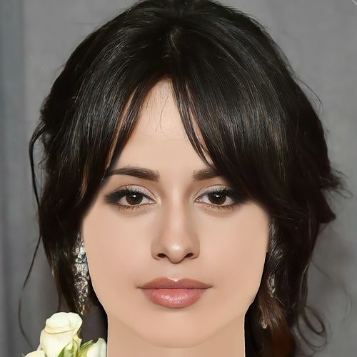 Camila Cabello Head - No Hair - Low poly head for game Low-poly 3D model