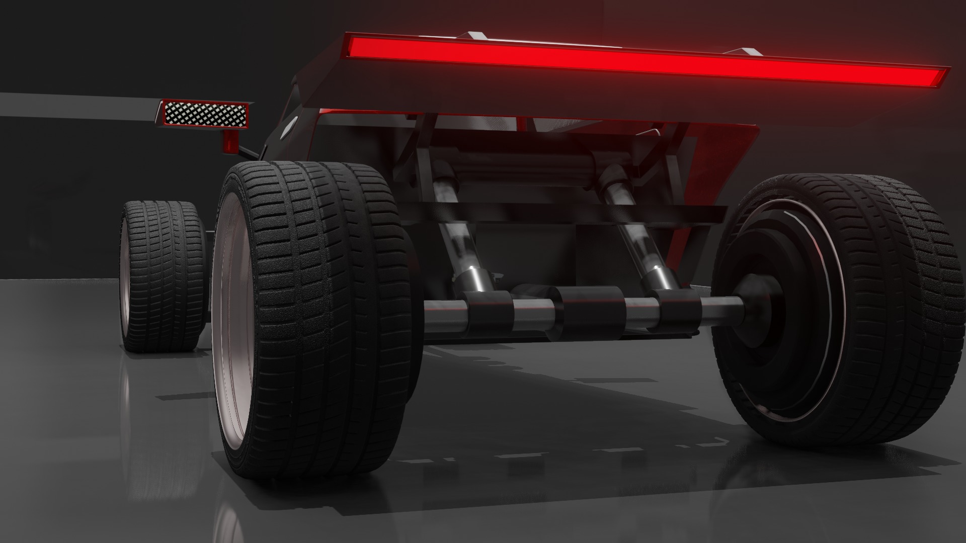 Stunning Hot Rod Concept Car 3D Model 3D model_3