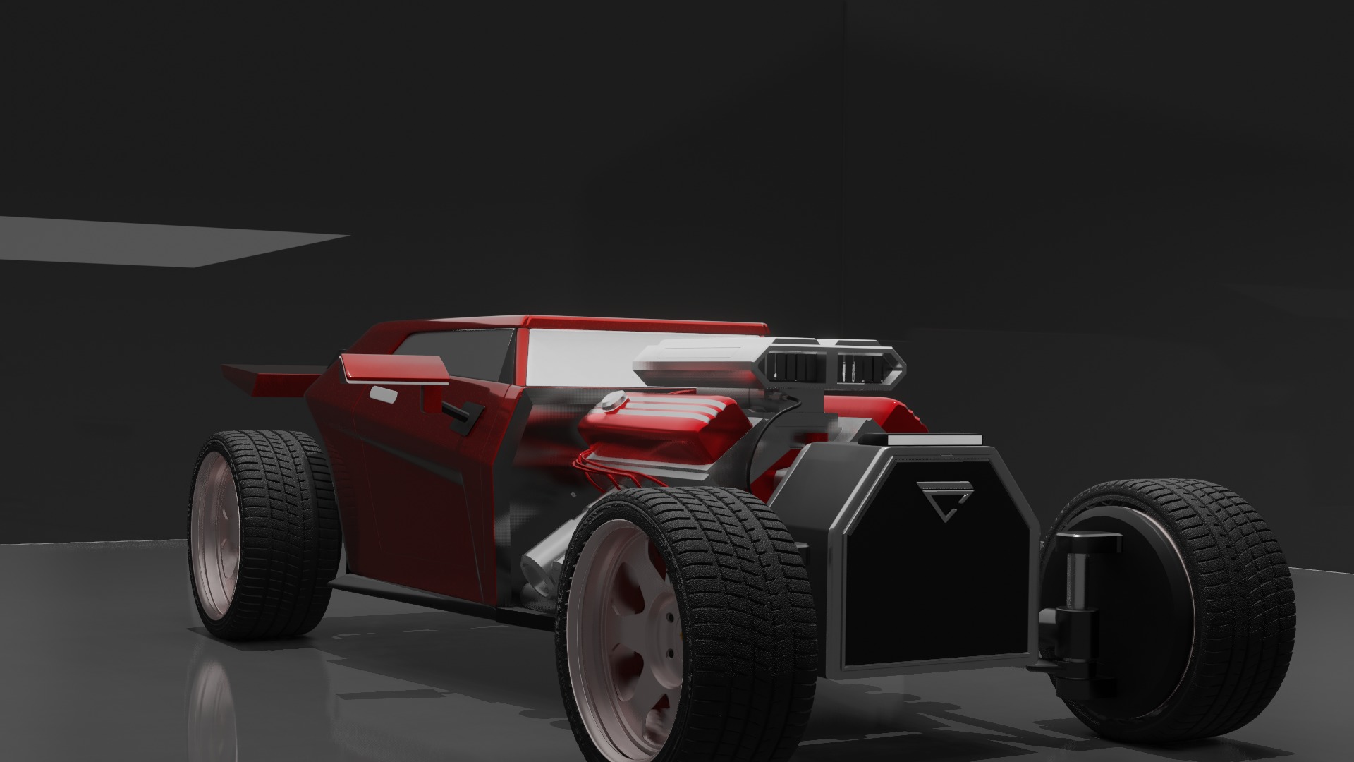 Stunning Hot Rod Concept Car 3D Model 3D model_2