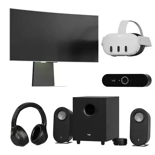 Equipment 12 Pc Set 6 Low-poly 3D model