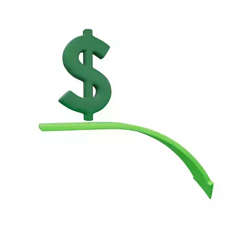 Dollar Trend Down Icon v1 003