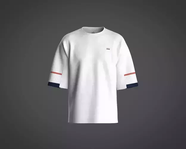 Mens multiple rib oversized t shirt