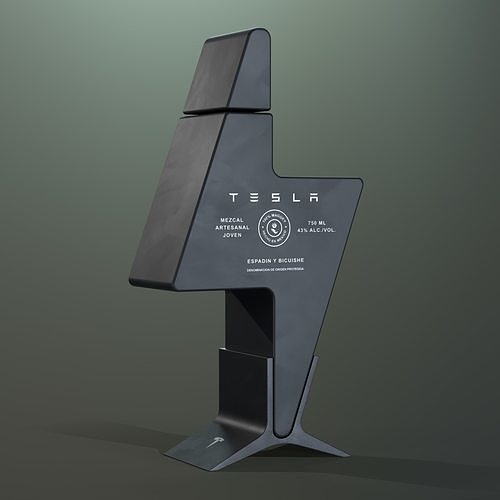 Tesla Mezcal Low-poly 3D model 2