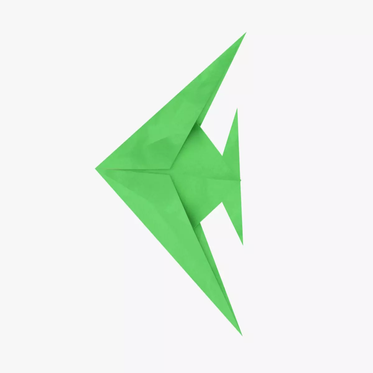 Origami Angelfish Low-poly 3D model