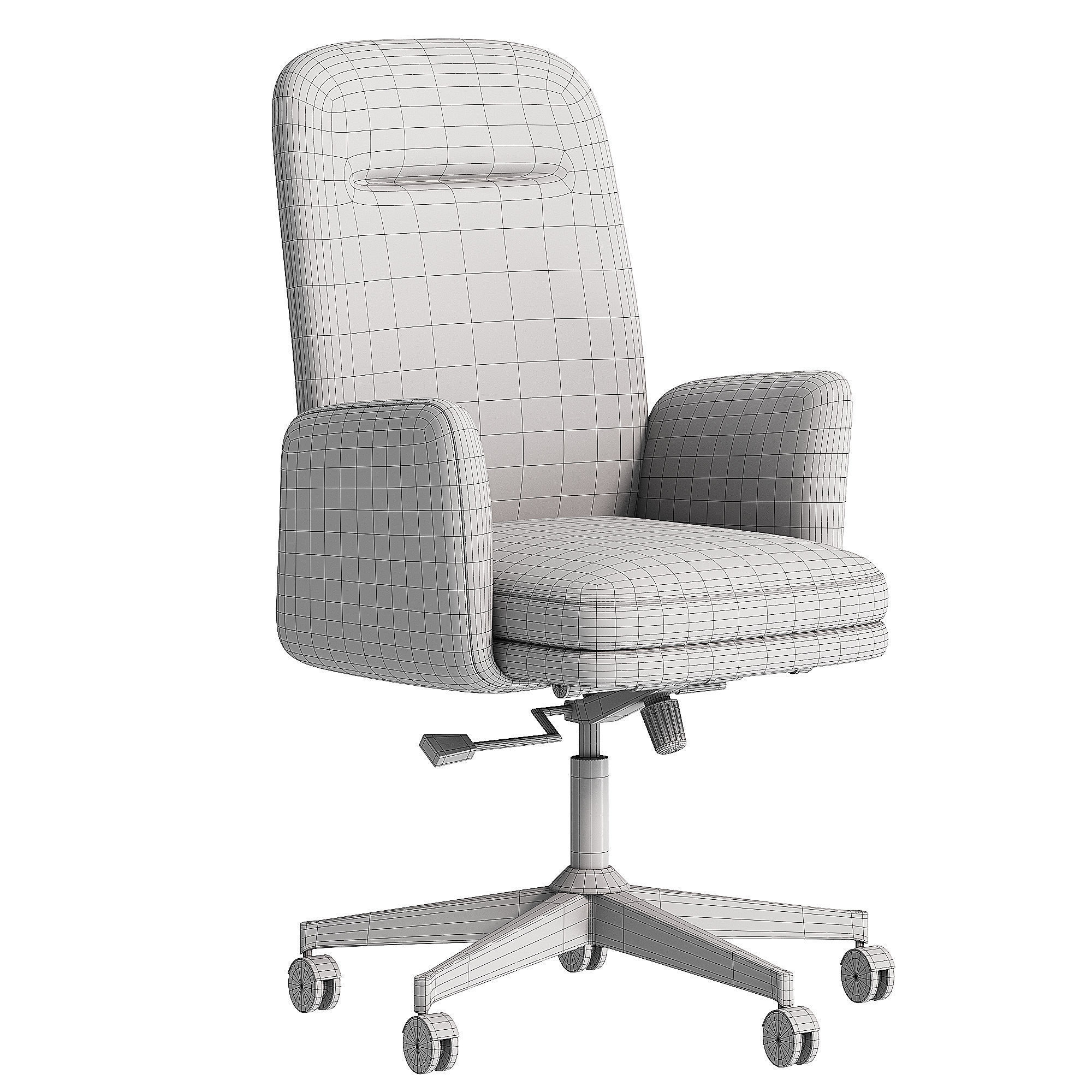 Branch Upholstered Soft Side Chair 3D model_3