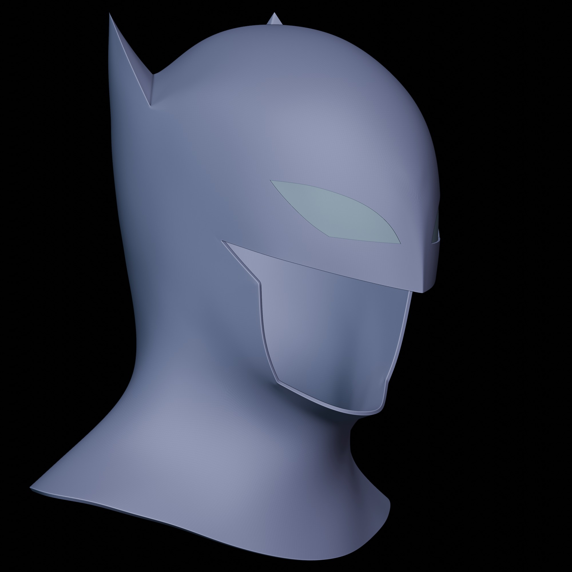The Batman 2004 Cowl 3D Printable Model 3D print model_3