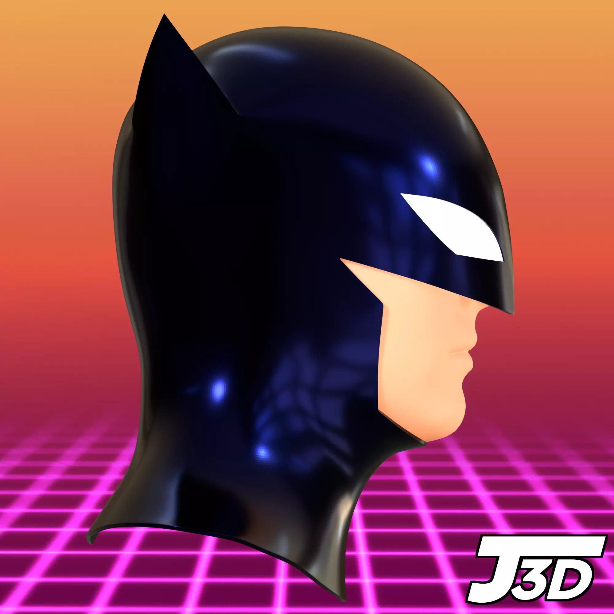 The Batman 2004 Cowl 3D Printable Model 3D print model_2
