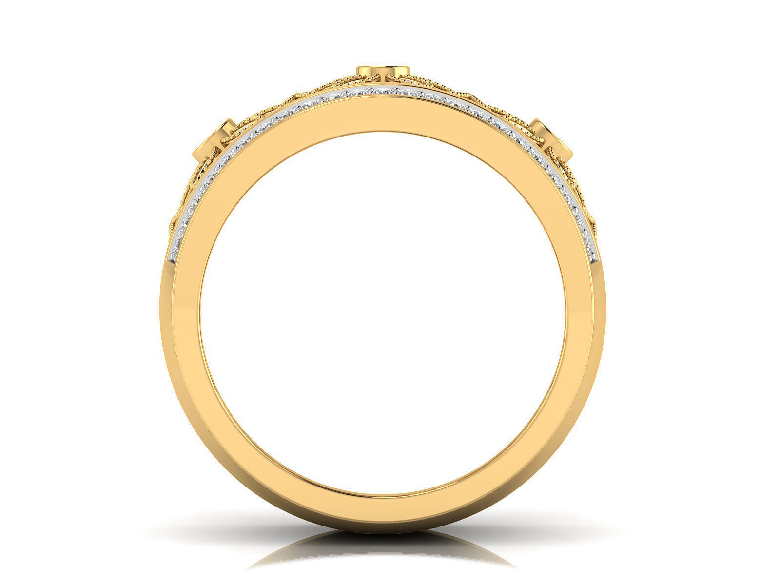 Women Ring  Render 3dm STL OBJ FBX Details 3D print model_6