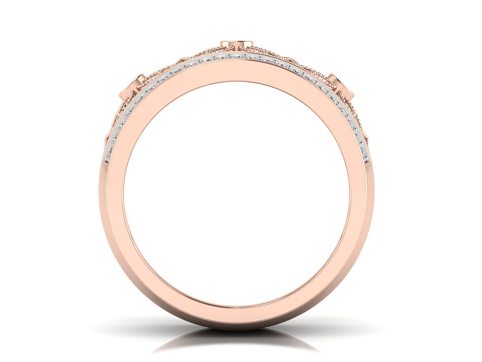 Women Ring  Render 3dm STL OBJ FBX Details 3D print model_4