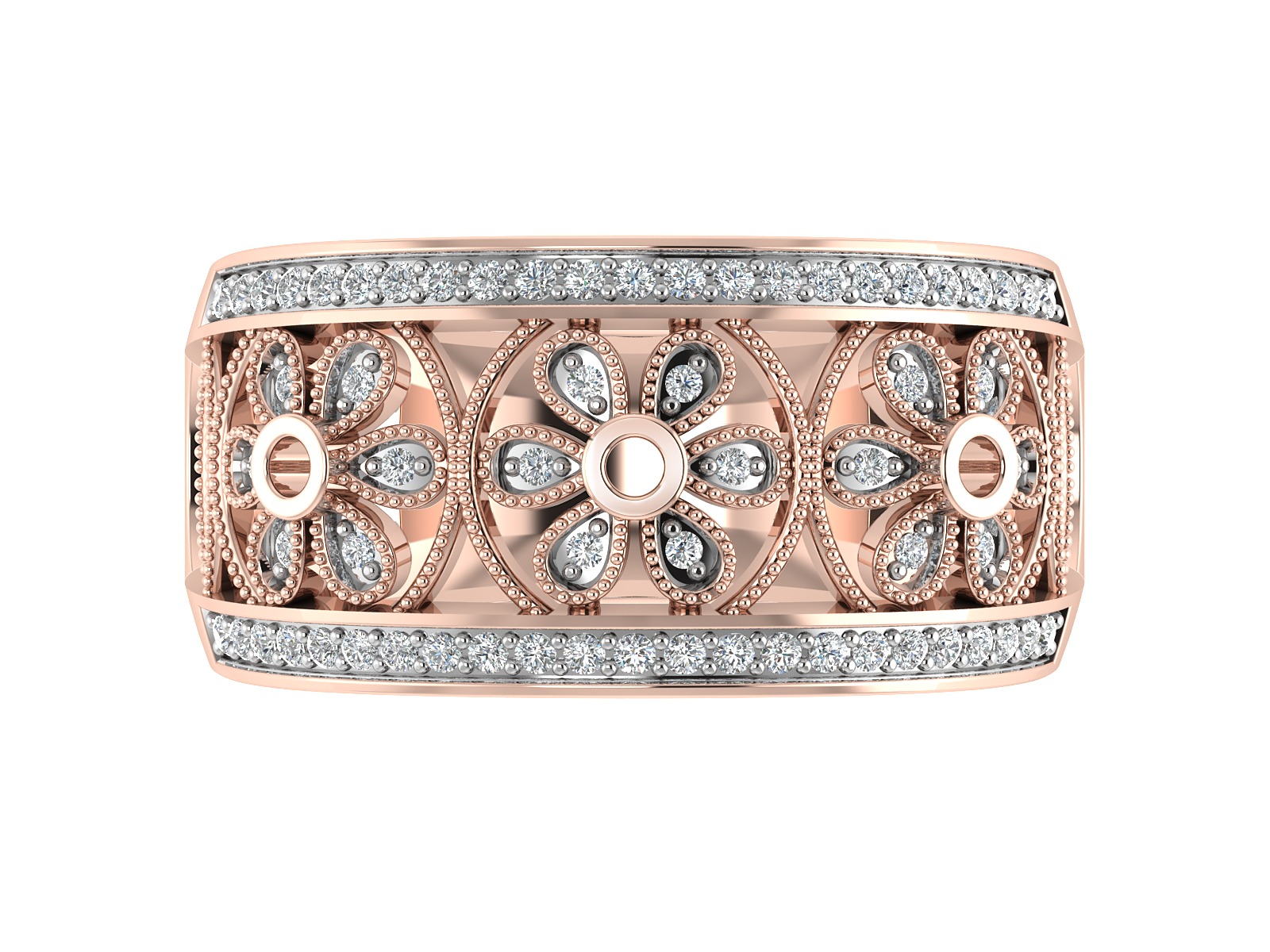 Women Ring  Render 3dm STL OBJ FBX Details 3D print model_13