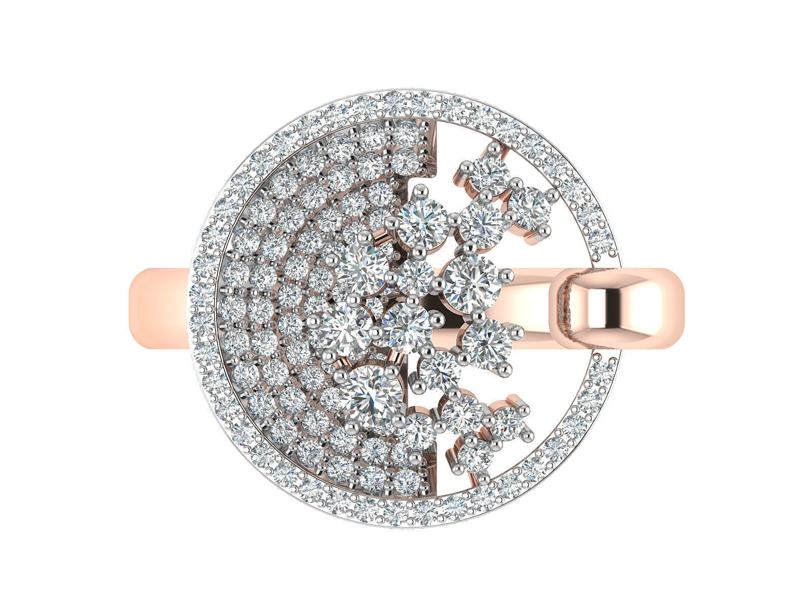 Women Ring  Render 3dm STL OBJ FBX Details 3D print model_12