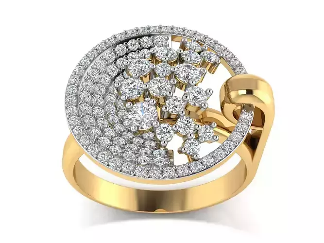Women Ring  Render 3dm STL OBJ FBX Details 3D print model