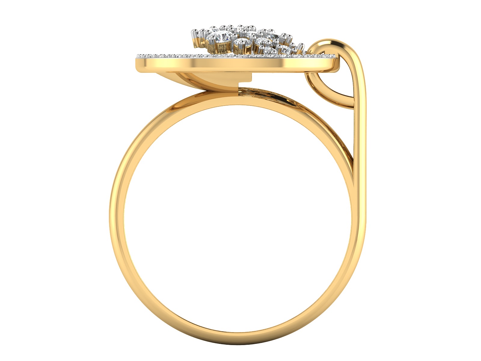 Women Ring  Render 3dm STL OBJ FBX Details 3D print model_7