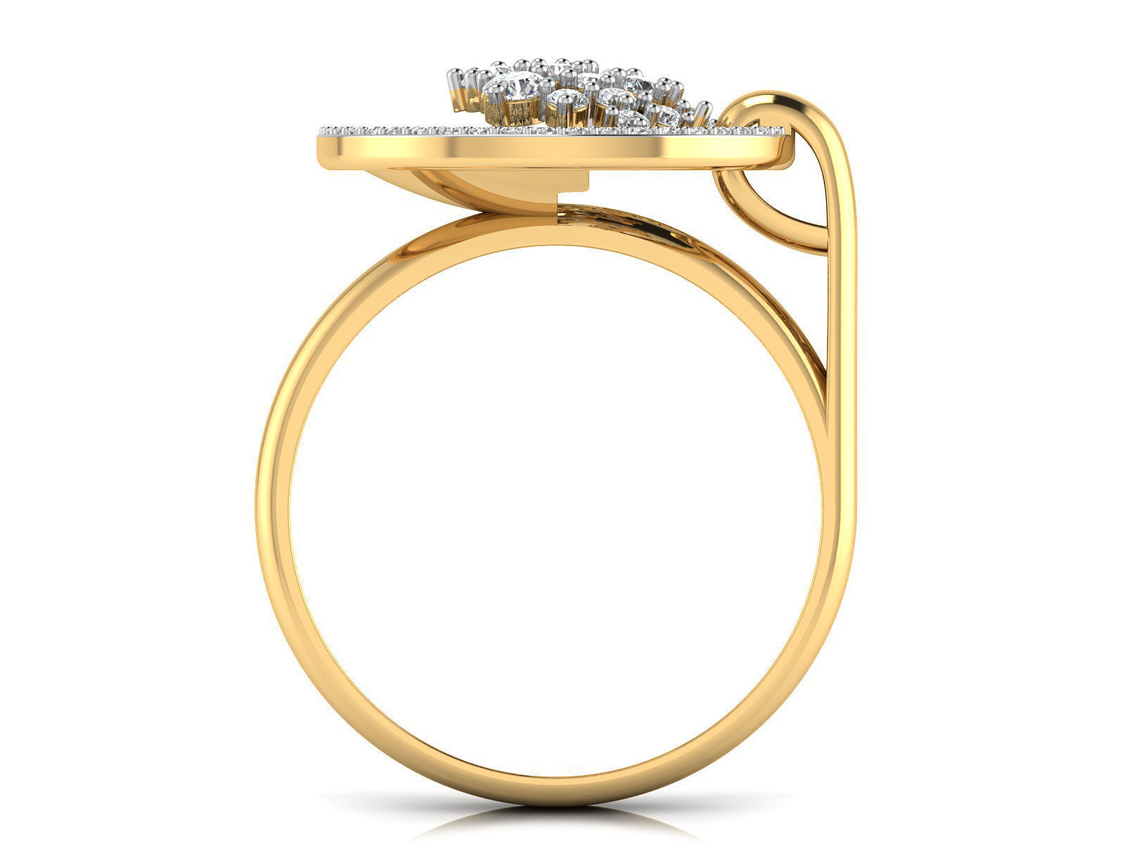 Women Ring  Render 3dm STL OBJ FBX Details 3D print model_6