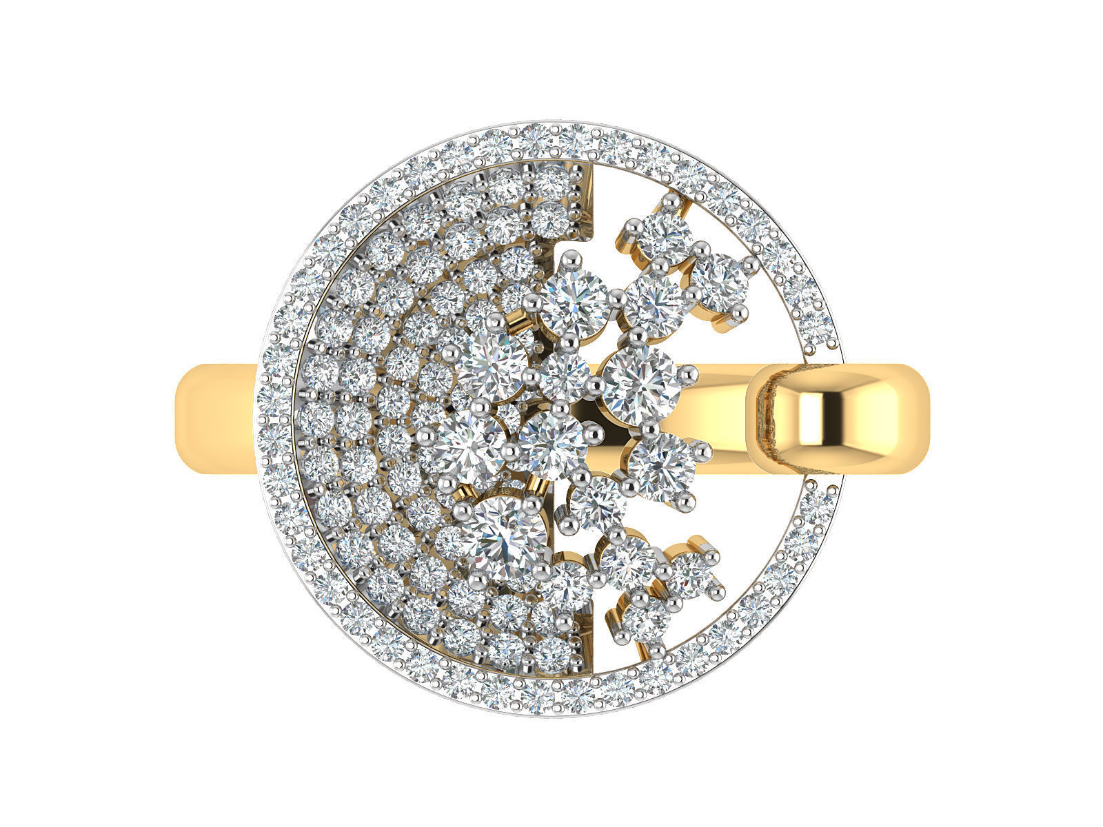 Women Ring  Render 3dm STL OBJ FBX Details 3D print model_14