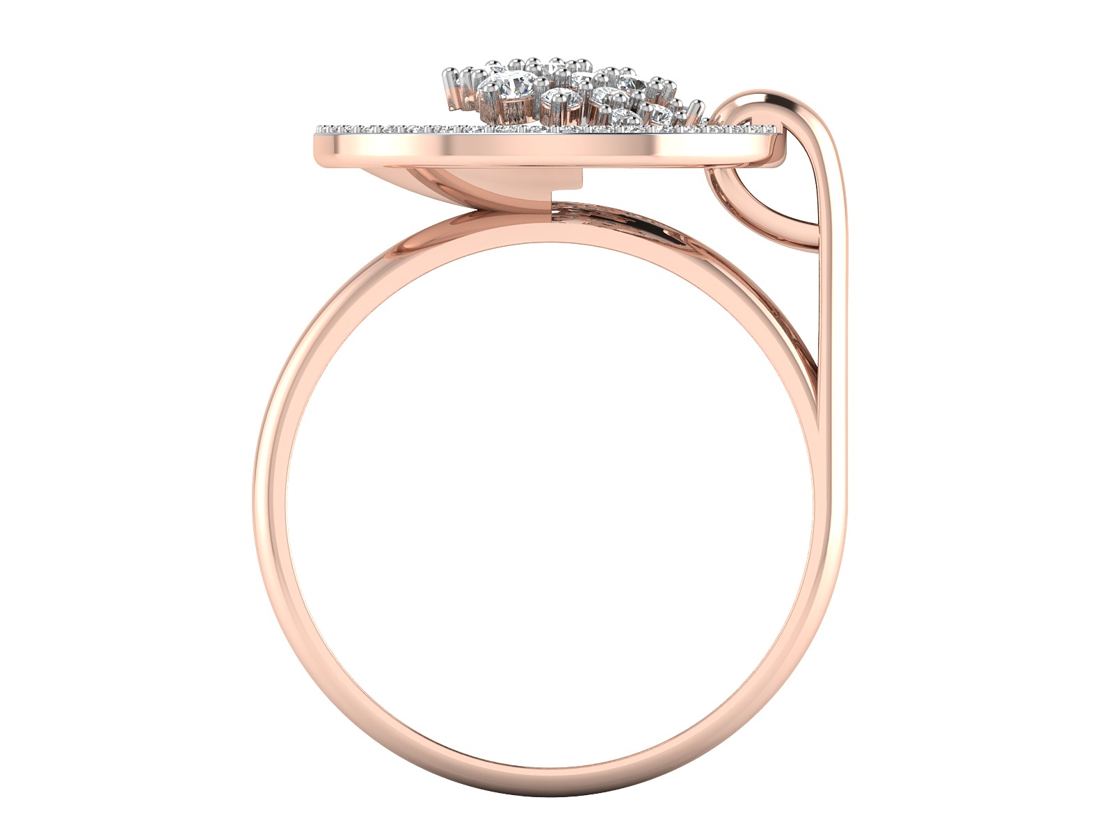 Women Ring  Render 3dm STL OBJ FBX Details 3D print model_5