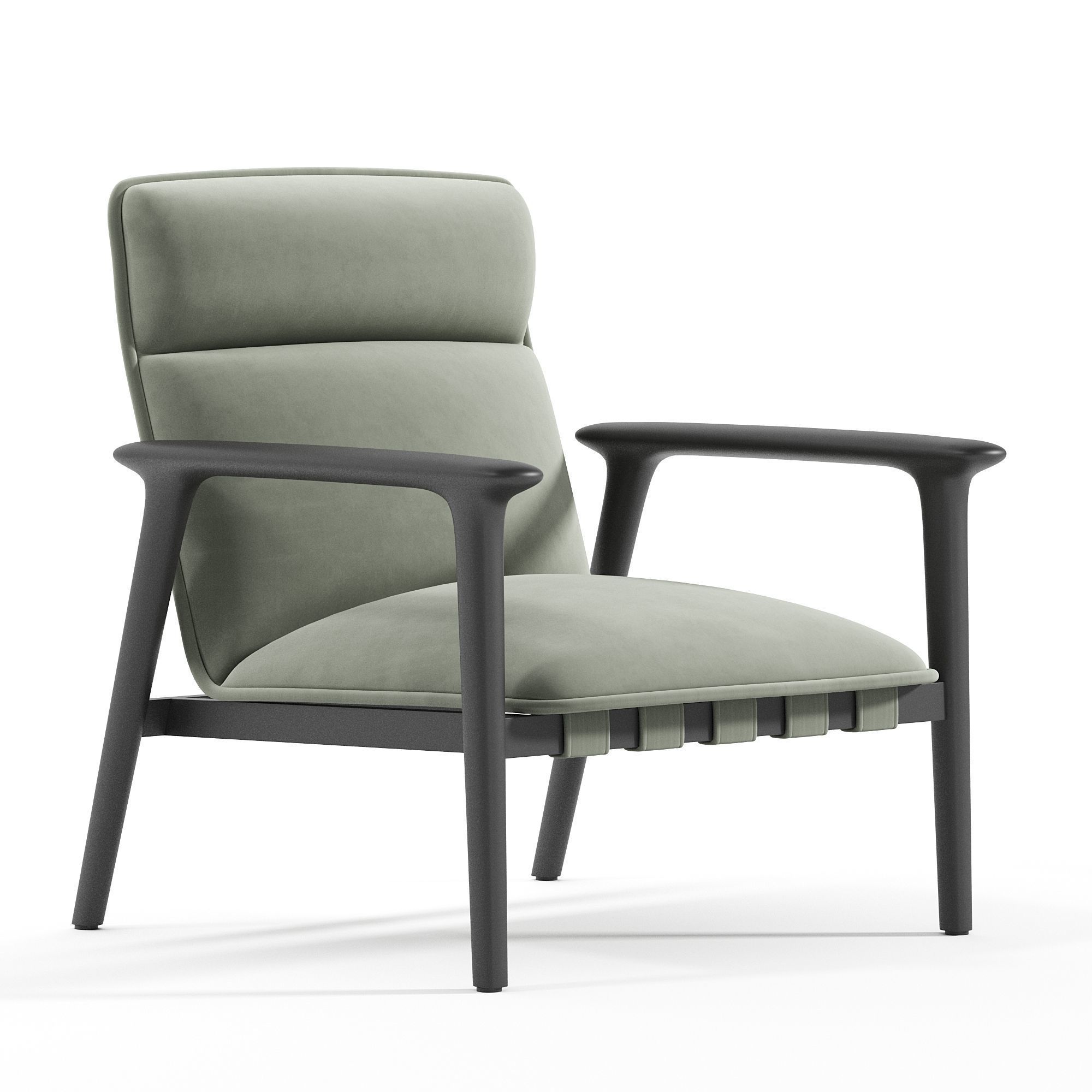 Uriah Lounge Chair Midback 3D model_1