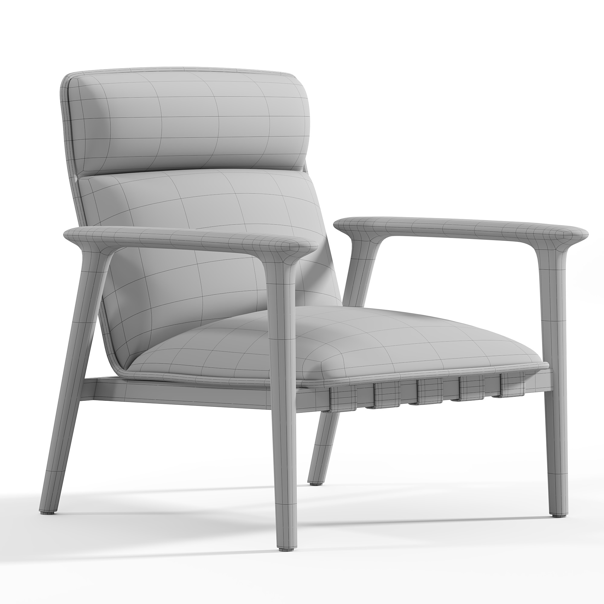 Uriah Lounge Chair Midback 3D model_5