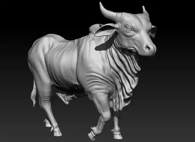  Bull 3d print Sculpture 3D model