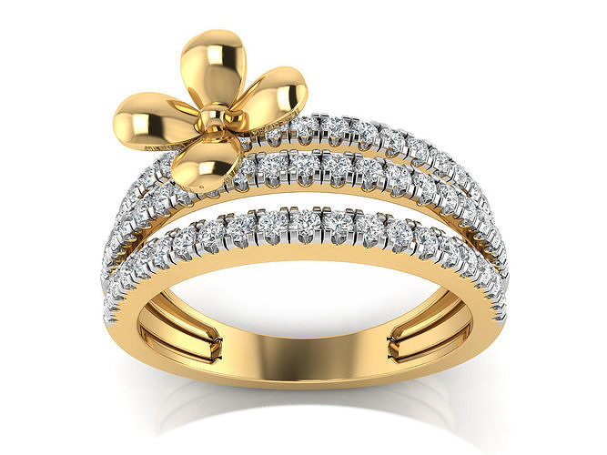 Women Ring  Render 3dm STL OBJ FBX Details 3D print model