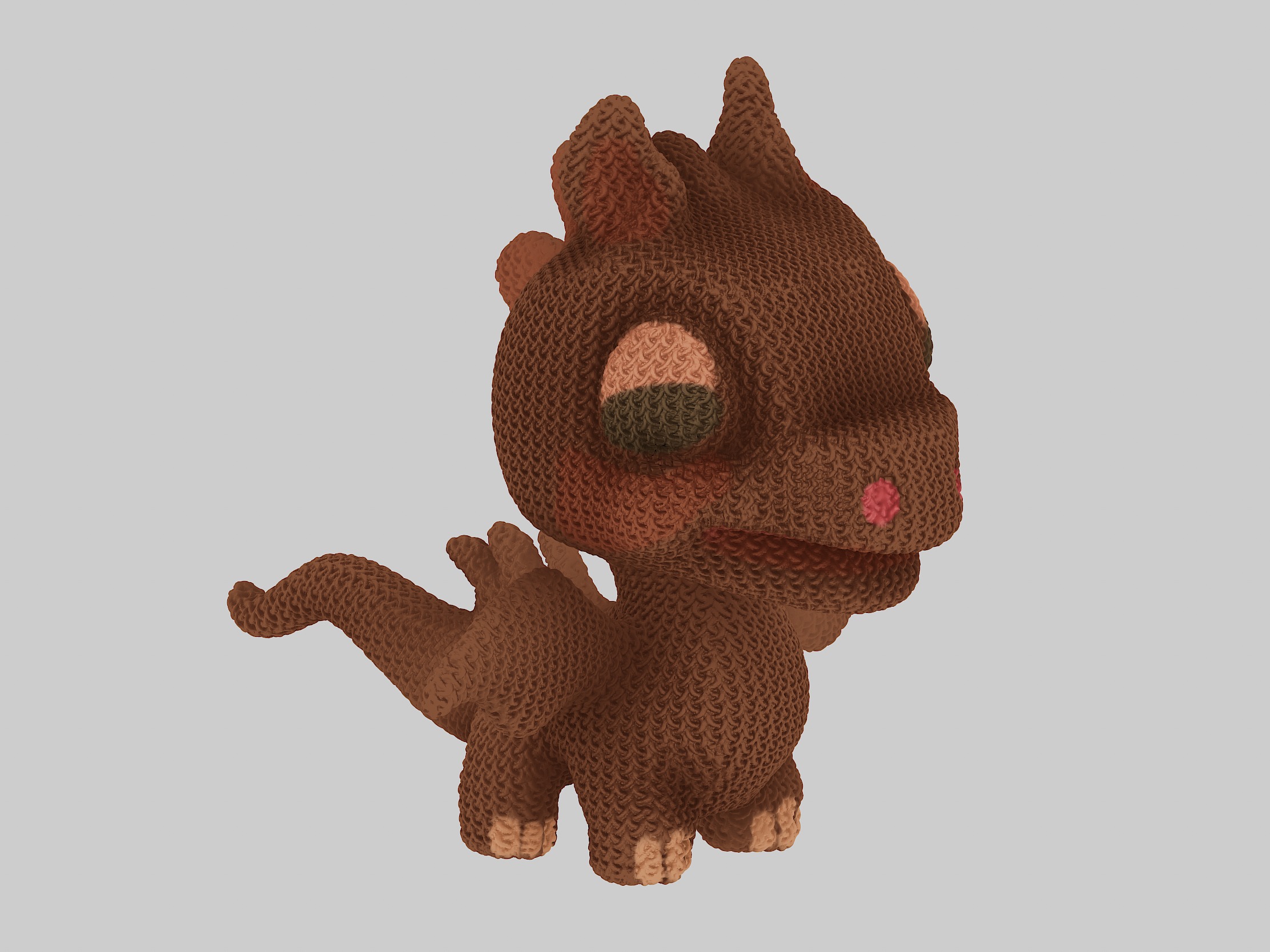 Cute Baby Dragon  3D print model_6