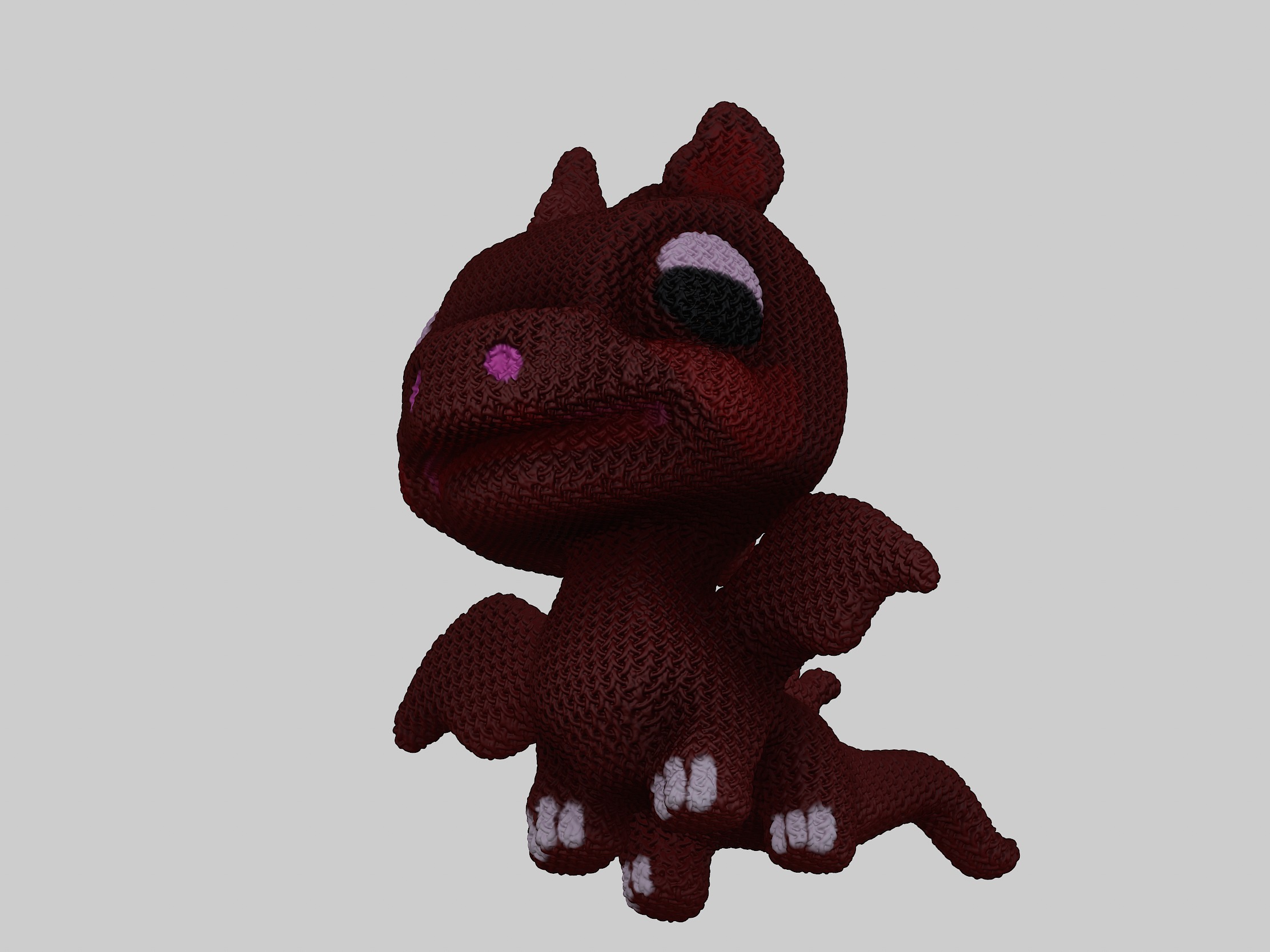 Cute Baby Dragon  3D print model_2