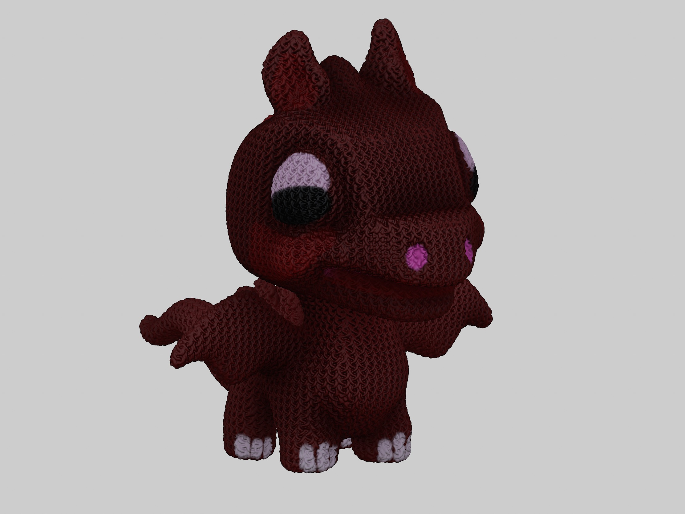 Cute Baby Dragon  3D print model_1